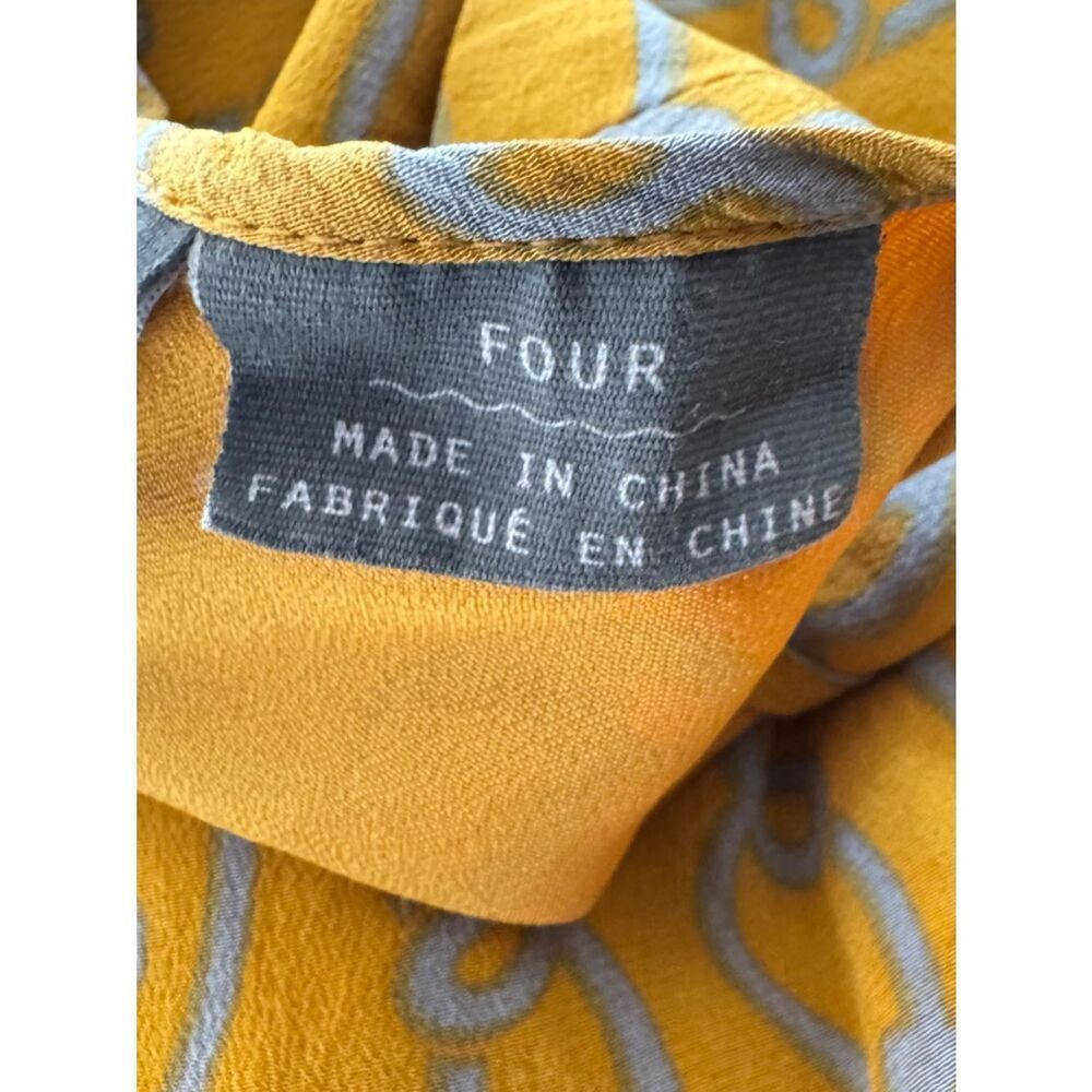 Anthropologie Girls Of Savoy Take Action Silk Midi Dress Size 4 - Picture 5 of 5